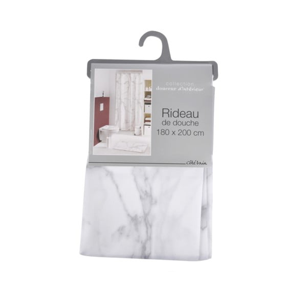 Tenda da doccia 180x200 cm Marbre - douceur d'intérieur-image-1