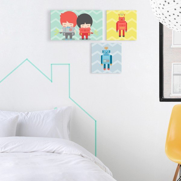 Quadro per bambini 27x27 cm Beep - Happy Friday-image-1