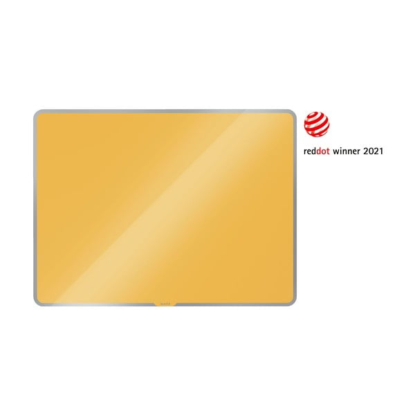 Lavagna magnetica in vetro giallo, 80 x 60 cm Cosy - Leitz-image-2