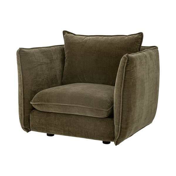 Poltrona verde scuro in velluto  Austin - Bloomingville-image-4