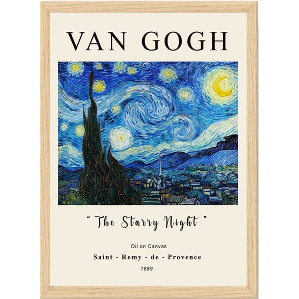 Poster in cornice 35x45 cm Vincent Van Gogh - Wallity