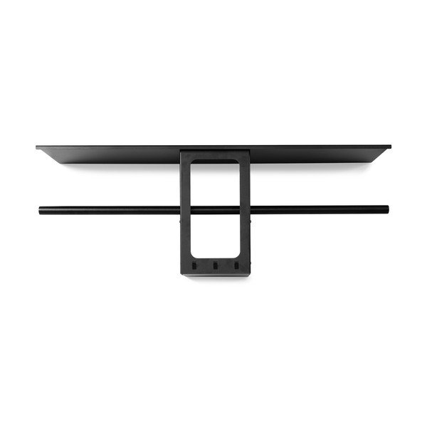 Attaccapanni da parete nero in acciaio con scaffale 100 cm Luno Small – Spinder Design-image-3