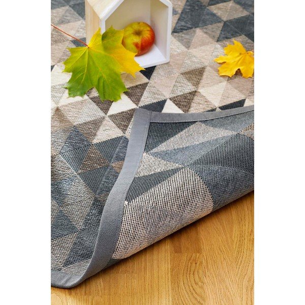 Tappeto bifacciale grigio , 80 x 250 cm Kiva - Narma-image-1