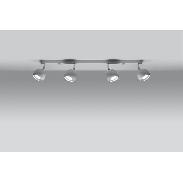 Lampada da soffitto bianca, lunghezza 80 cm Ollo - Sollux-image-2