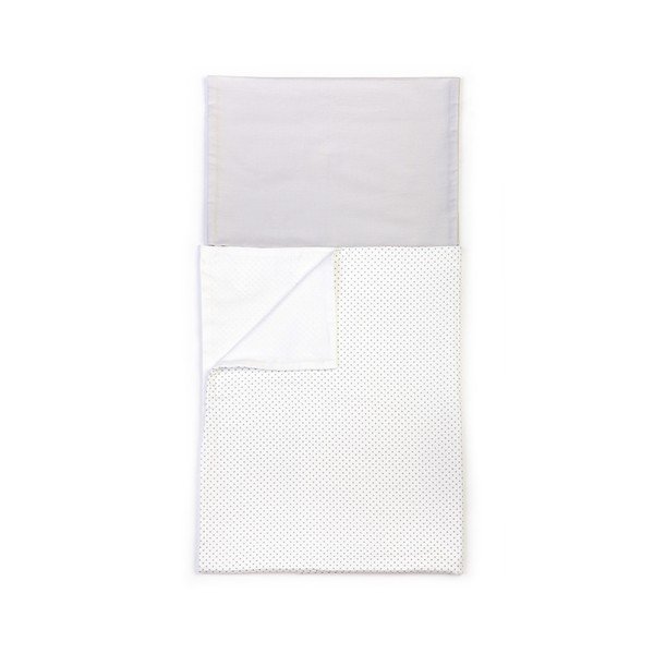 Biancheria da letto per bambini in cotone grigio Shades, 100 x 135 cm - YappyKids