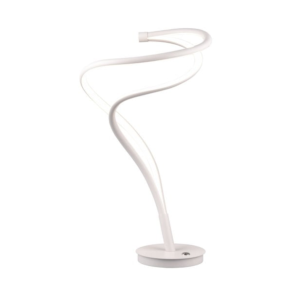 Lampada da tavolo a LED bianca con paralume in metallo (altezza 56 cm) Nala - Trio Select