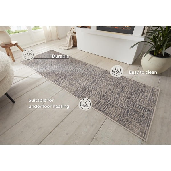 Passatoia grigia 80x200 cm Terrain – Hanse Home-image-4