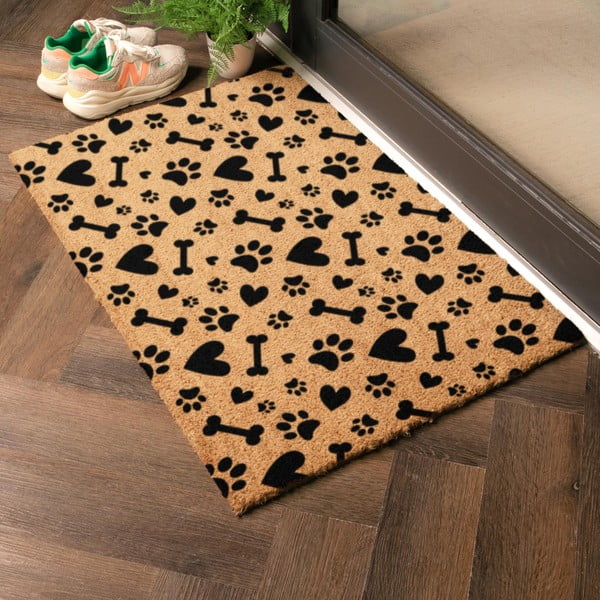 Zerbino in fibre di cocco 40x60 cm Paws and Bones – Artsy Doormats-image-1