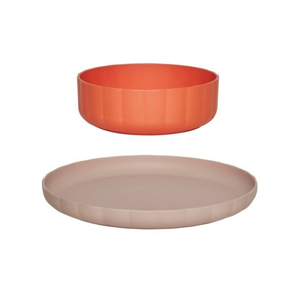 Set da pranzo per bambini in plastica 2 pz Pullo – OYOY Mini