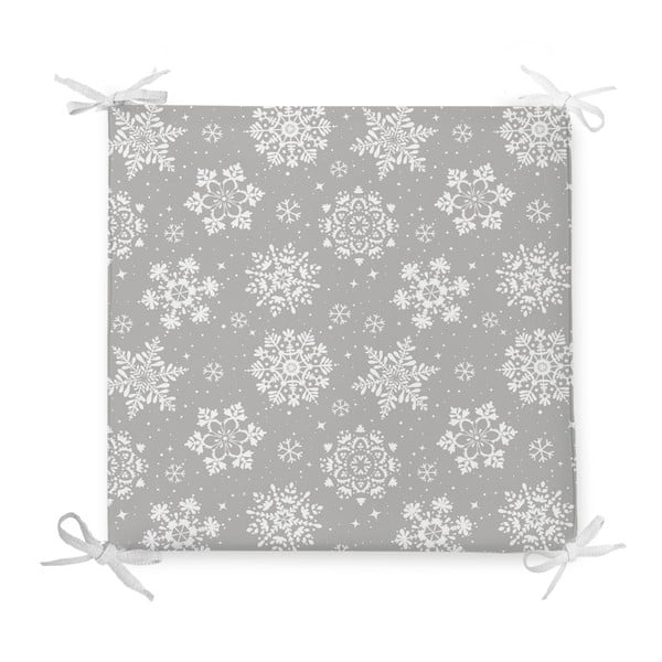 Cuscino di seduta natalizio con fiocchi in misto cotone, 42 x 42 cm - Minimalist Cushion Covers