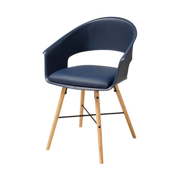 Sedia da pranzo blu con base in faggio Ivar - Actona