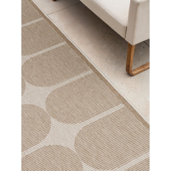 Passatoia da interno ed esterno beige/avorio 80x250 cm Duet Bowen – NORTHRUGS-image-4