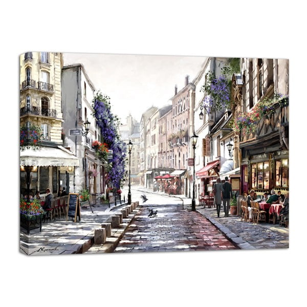 Quadro su tela Acquerello Mood, 85 x 113 cm Paris - Styler