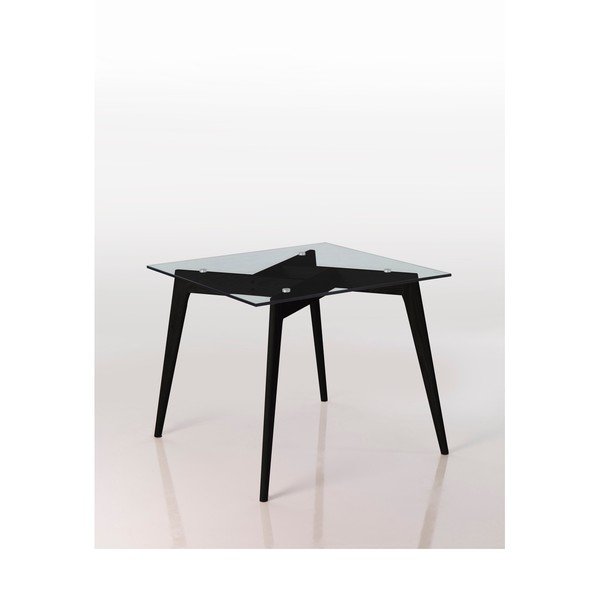 Tavolo da pranzo quadrato con gambe nere Janis, 90 x 90 cm - Marckeric-image-1