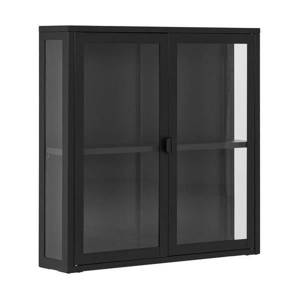 Vetrina da appendere in metallo nero 80x80 cm Brisbane - House Nordic-image-1