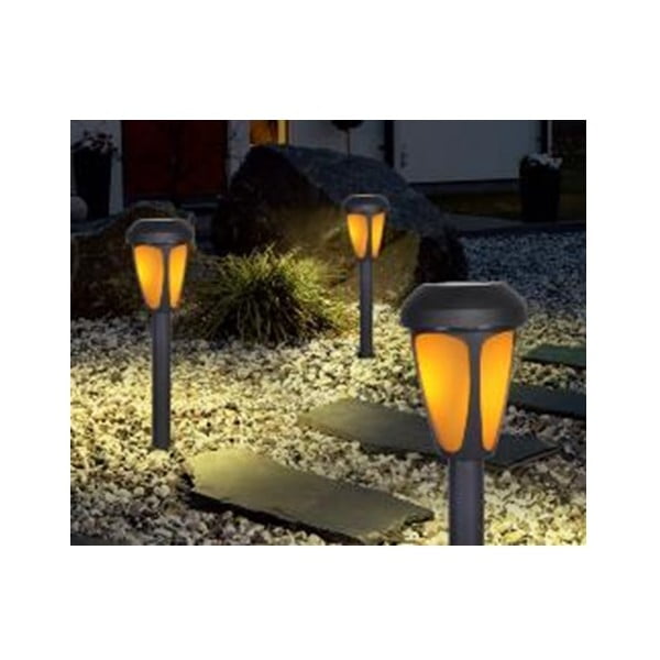 Set di 2 lampade solari a LED per esterni (altezza 38 cm) - Garden Pleasure