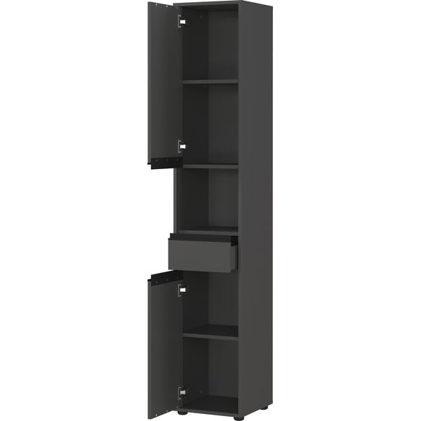 Mobile bagno alto e stretto color antracite 33x181 cm Lemont - Germania-image-3