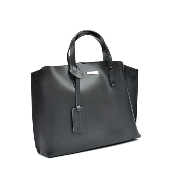 Borsa in pelle nera Cristine - Luisa Vannini-image-2