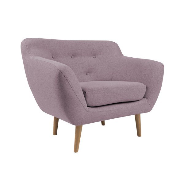 Poltrona rosa con gambe leggere Sicile - Mazzini Sofas-image-3