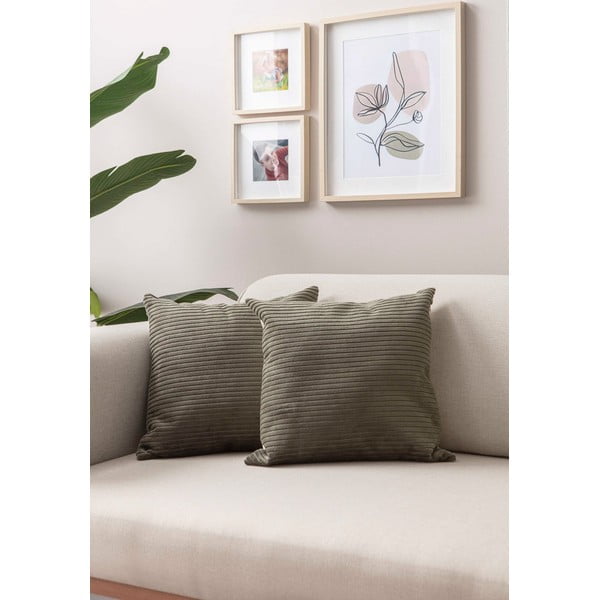 Federe decorative in set in velluto a coste 2 pz 43x43 cm – Mioli Decor-image-1