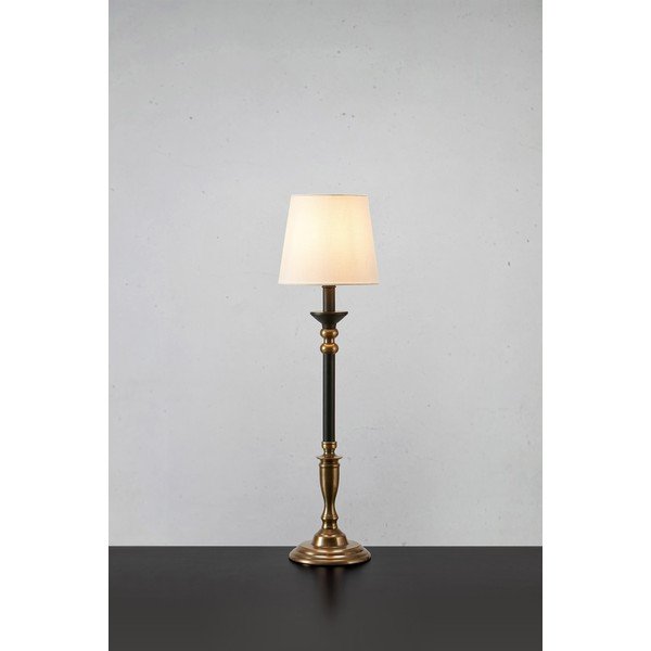 Lampada da tavolo nero-bronzo con paralume in tessuto (altezza 73 cm) Gent - Markslöjd-image-1