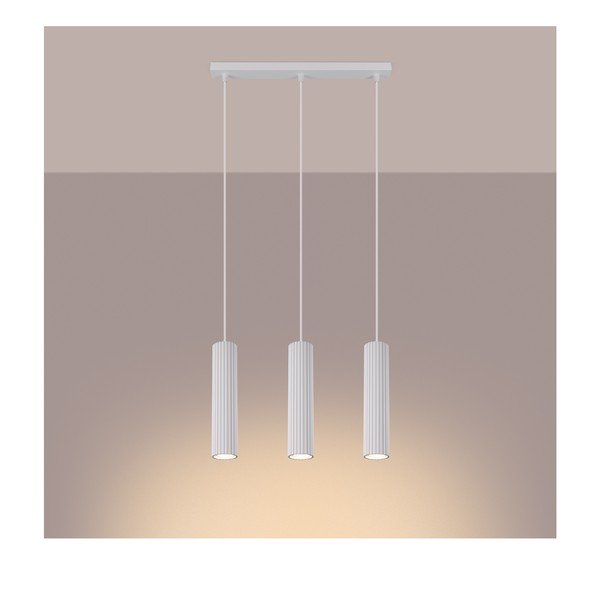 Lampadario bianco Gleam – Sollux-image-1