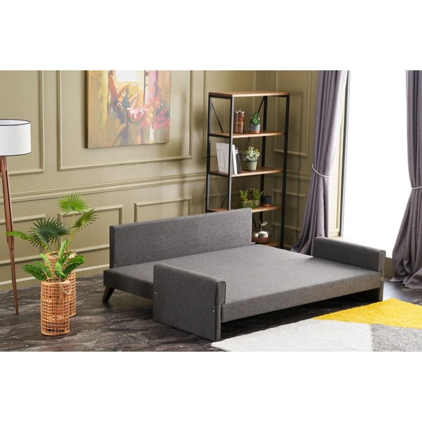 Divano letto antracite 208 cm Bella - Balcab Home-image-4