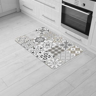Tappeto bianco in PVC 45x75 cm Salou – douceur d'intérieur