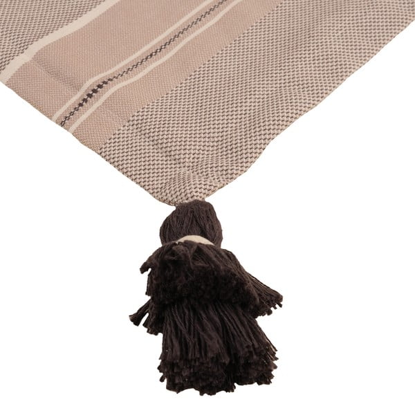 Telo da bagno in cotone grigio e beige, 70 x 130 cm Brunella - Foutastic-image-2