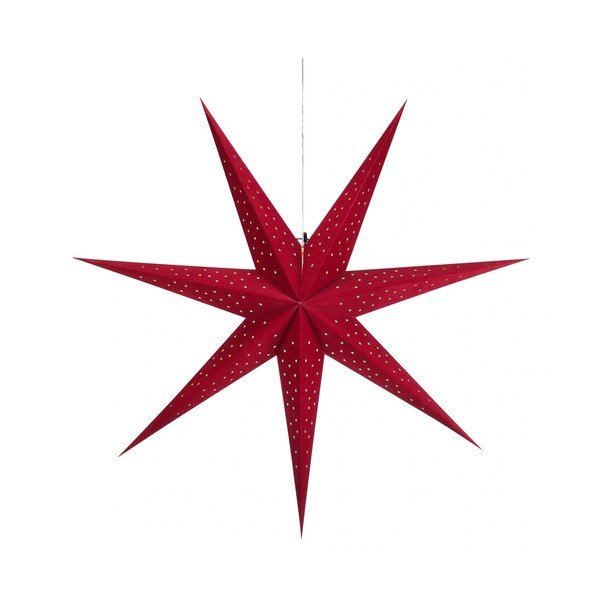 Decorazione natalizia luminosa rossa con alimentazione a batteria a sospensione ø 76 cm Blink – Markslöjd
