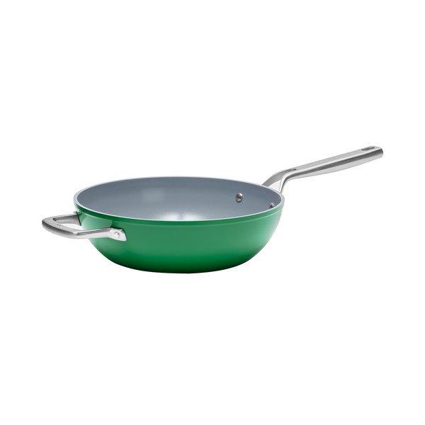 Padella wok con coperchio/con superficie in ceramica ø 28 cm Meda 3.0 – FABINI-image-2