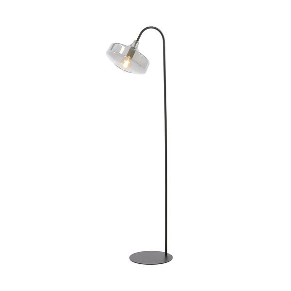 Lampada da terra nera (altezza totale 160 cm) Solna – Light & Living-image-1