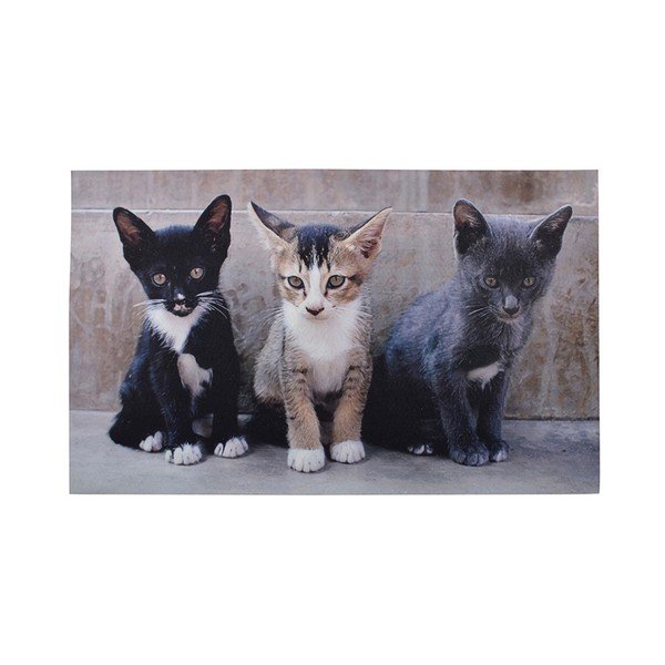 Podložka pod rohožku Esschert Design Kitties, 45,5 x 76 cm