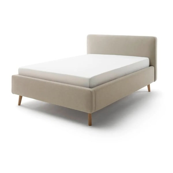 Letto singolo imbottito marrone chiaro rete non inclusa 120x200 cm Mattis – Meise Möbel