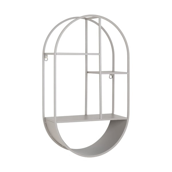 Scaffale grigio chiaro in metallo con ripiani 35 cm Feira - House Nordic-image-1