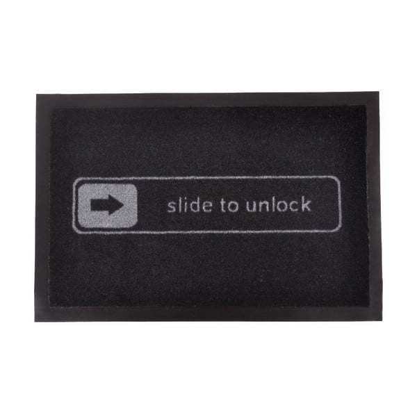 Tappetino nero, 40 x 60 cm Slide to Unlock - Hanse Home