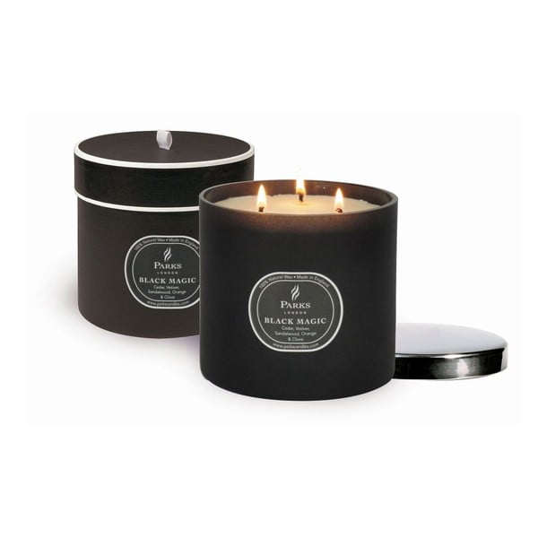 Candele magiche, 55 ore di combustione, profumo di patchouli, cedro e vetiver - Parks Candles London