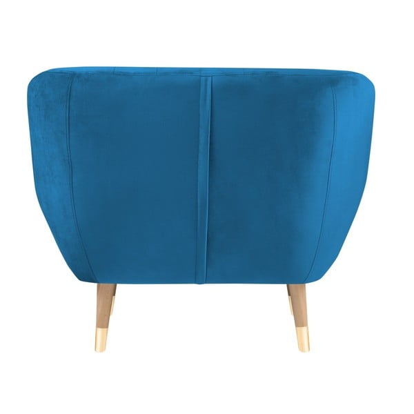 Poltrona in velluto blu Benito - Mazzini Sofas-image-4