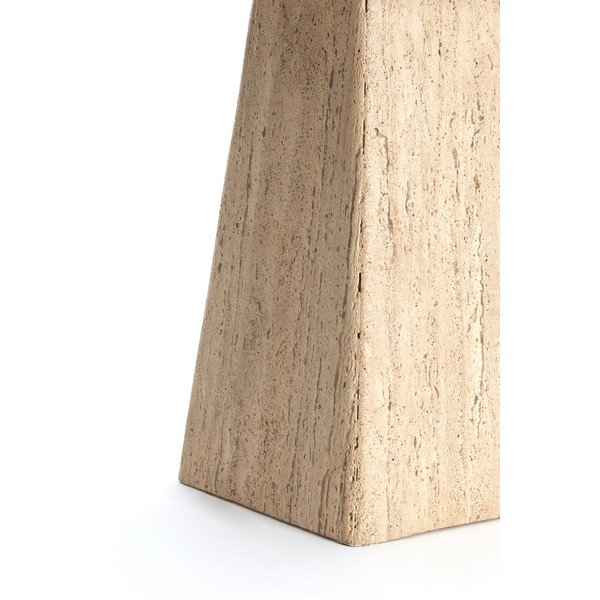 Tavolino con piano in pietra 40x40 cm Kepami - Light & Living-image-4