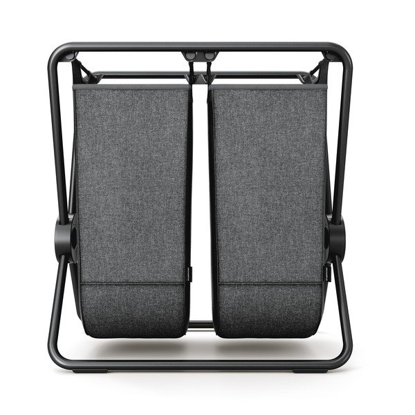 Cesta per il bucato grigio scuro in tessuto pieghevole 200 l – simplehuman-image-2
