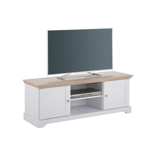 Tavolo TV in legno bianco Anika - Støraa-image-3