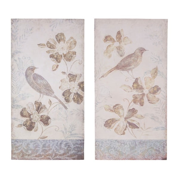 Set di 2 tavole decorative Birdy - Antic Line