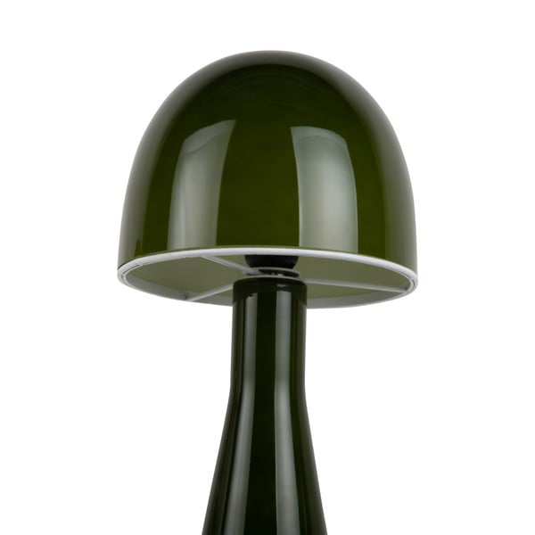 Lampada da tavolo verde scuro con paralume in vetro (altezza totale 45 cm) Bombin – Leitmotiv-image-2