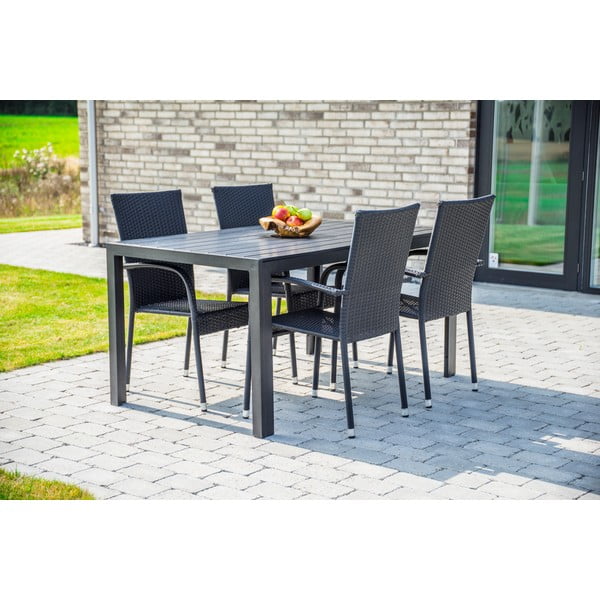 Tavolo da giardino con piano in legno d'arte, 150 x 90 cm Viking - Bonami Selection-image-3