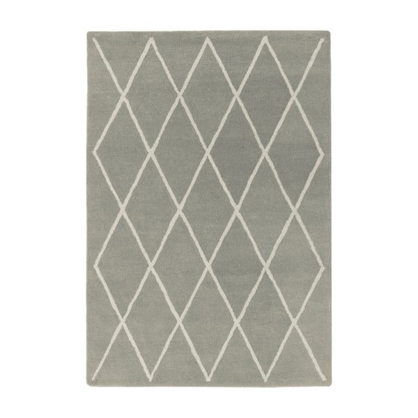Tappeto in lana grigio tessuto a mano 160x230 cm Albany - Asiatic Carpets