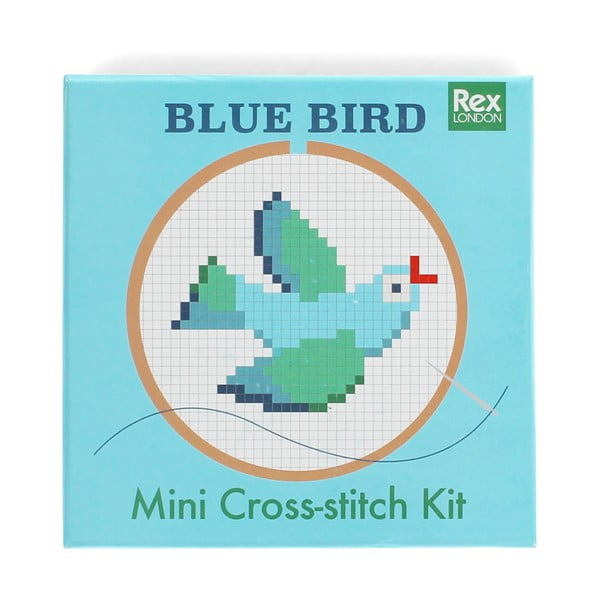 Set creativo punto-croce Cross-stitch Kit Blue Bird - Rex London