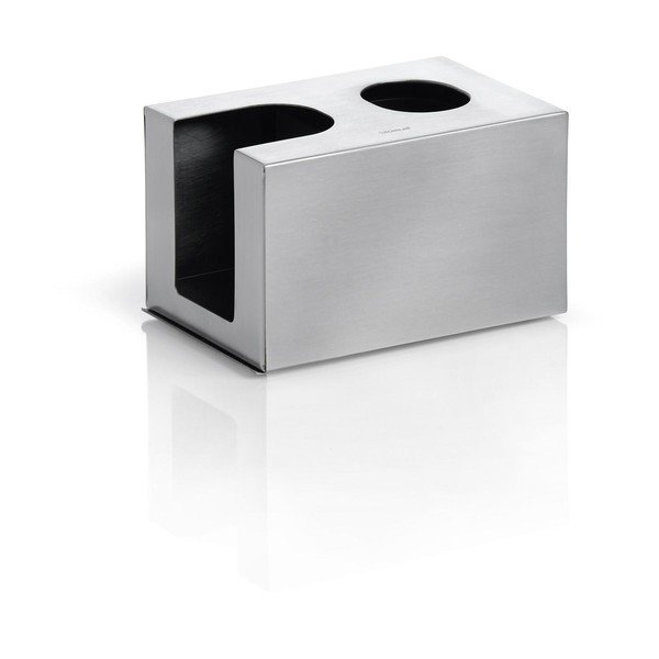 Scatola in acciaio inox smerigliato per cotton fioc e tamponi - Blomus