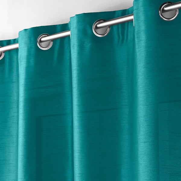 Tenda blu in microsatinato 140x240 cm Shana – douceur d'intérieur-image-1