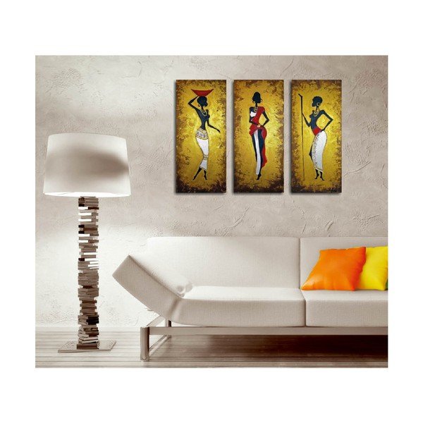 Pittura in 3 parti su tela Sahara - Wallity-image-2
