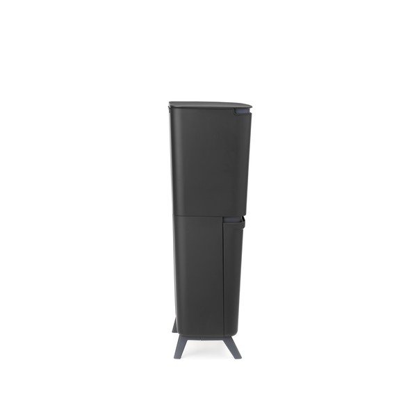 Cestino per la spazzatura grigio scuro in plastica per raccolta differenziata 25+10+10 l SortUp Recycle Hi – Brabantia-image-4